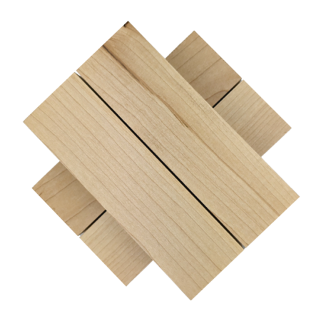 Canadian Rock Maple Handle Blocks each measuring approximately 30 x 45 x 150mm.