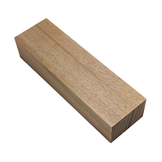 Top view of Mountain Ash Handle Block measuring 30 x 45 x 150mm.