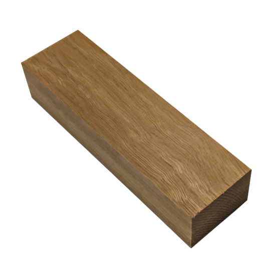 Top view of Spotted Gum Handle Block measuring 30 x 45 x 150mm.