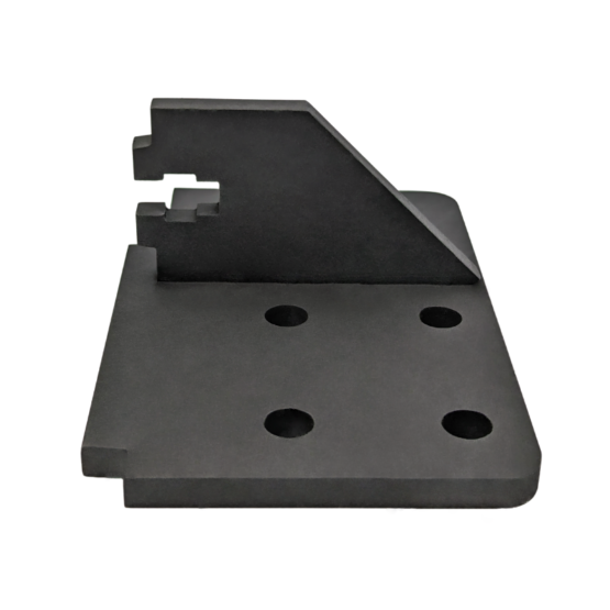 Reaper 72 Pedestal Stand Adaptor Bracket. Securely mounts your Reaper 72 Belt Grinder to an 84 Engineering Pedestal Stand.