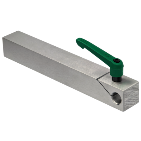 Reaper 72 Spigot Tool Arm. Makes using 19mm (3/4") spigot-style accessories with your Reaper 72 or other compatible belt grinder possible.