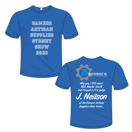 Preorder your Sydney Knife Show shirt now and pick up at the show to ensure you don't miss out!