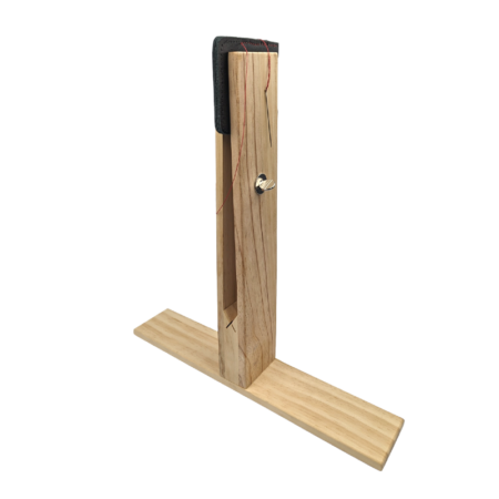 Artisan Essentials Stitching & Lacing Pony holding leather wallet