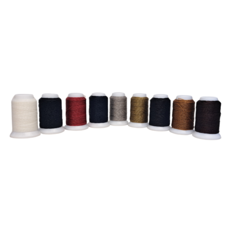Vinymo #1 Double Waxed Thread 0.6mm Thick - 60m Spool - Available in 9 colours - White, Black, Red, Navy Blue, Grey, Beige, Camel, Brown and Dark Brown