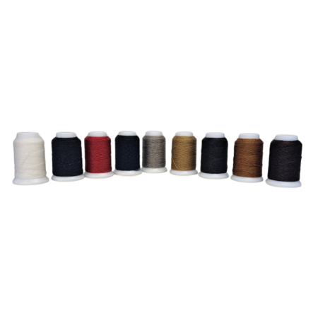 Vinymo #5 Double Waxed Thread 0.5mm Thick - 90m Spool - Available in 9 colours - White, Black, Red, Navy Blue, Grey, Beige, Camel, Brown and Dark Brown