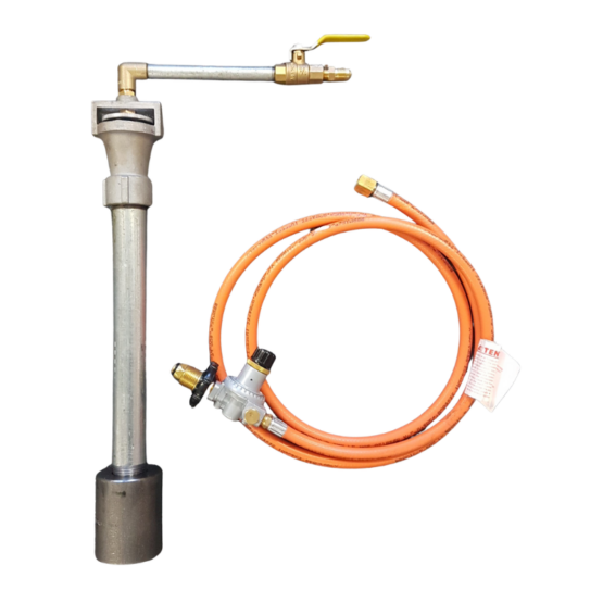 Gas Forge Large Burner with Hose and Regulator 65mj/hr - POL