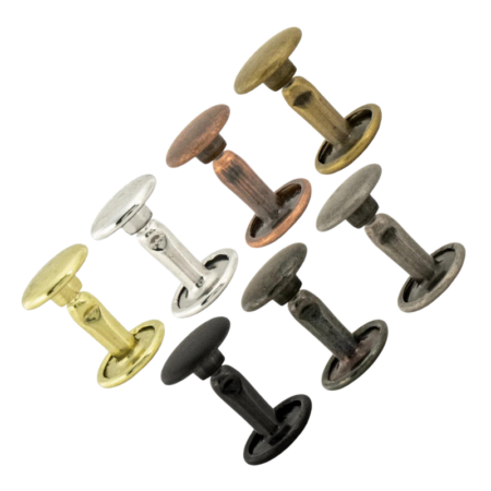 Medium Double Cap Rivets 9mm 100 Pack