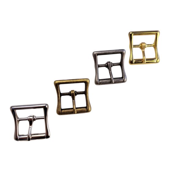 Strap Buckle - 25mm (1"). Suitable for making straps, watch bands, bracelets and more. Available in 4 finishes: Brass, Nickel, Antique Brass and Antique Nickel