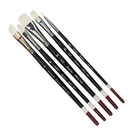 Angelus Paint Brush Set. Five professional grade paint brushes used for general paint work.