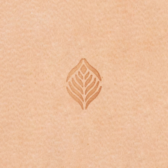 geometric-stamp-g618 Leaf Geometric Leather Stamp G618