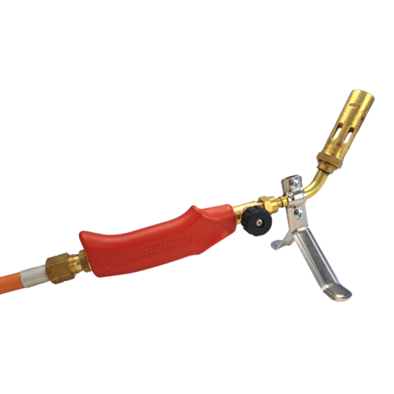 Yildiz Torch Kit For Heat Treating, Soldering and Brazing assembled with torch stand.