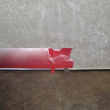 Melting copper and brass with compressed air and propane