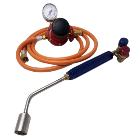 ROCK Torch LP gas and compressed air heating torch kit with hose and regulator