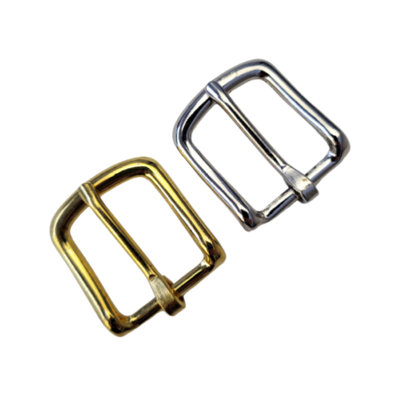 Bridle Buckle - 25mm (1"). Suitable for making straps, watch bands, bracelets and more. Available in Brass and Nickel