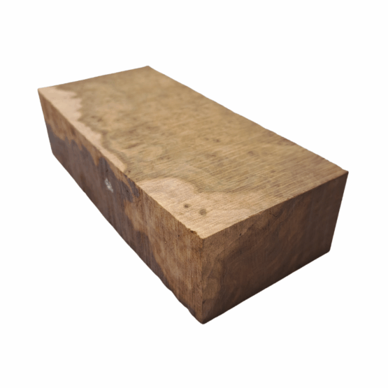 York Gum Burl Handle Block *ED02-A. Measures approximately 75 x 43 x 163 mm.