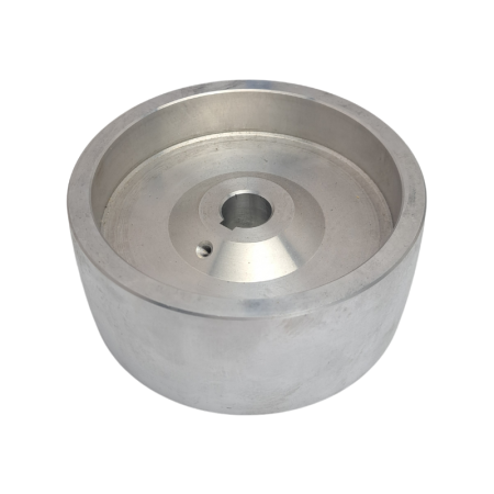 Reaper Belt Grinder Aluminium Drive Wheel 5" / 125mm. Comes with a 19mm bore which is suitable for Belt Grinders with 1.5HP motors.