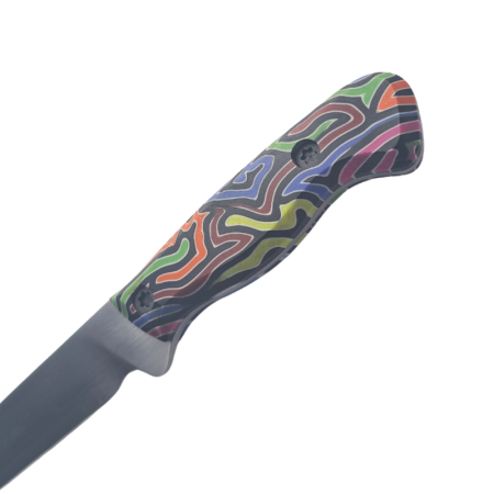 G10 Damascus Handle Scales Multicoloured Gummy Worms - Image 4