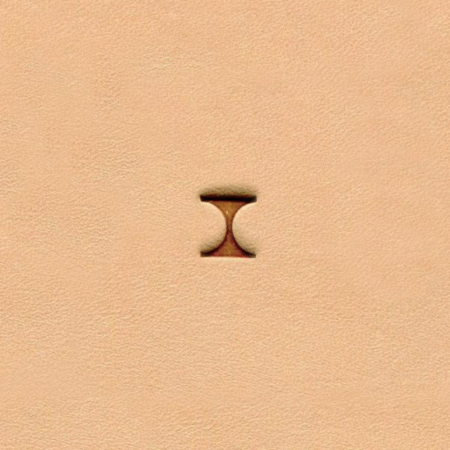 Hourglass Meander Border Leather Stamp D444S