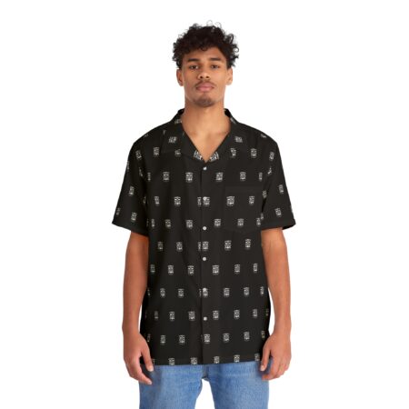 Artisan Supplies Logo Hawaiian Shirt (Black) - Image 3
