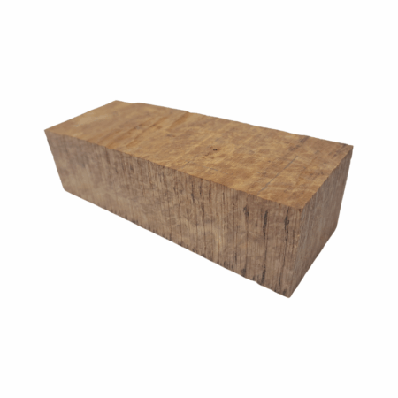 Corrugata Burl Handle Block *ED04-B. Measures approximately 38 x 50 x 141 mm.