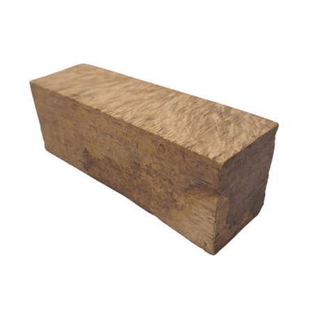 Corrugata Burl Handle Block *ED04-C. Measures approximately 40 x 50 x 139 mm.