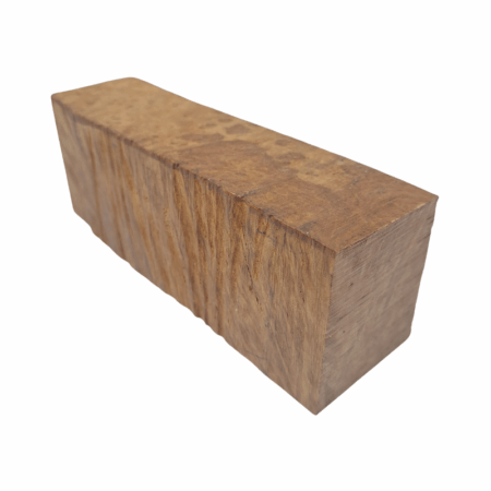 Corrugata Burl Handle Block *ED04-D. Measures approximately 40 x 49 x 141 mm.