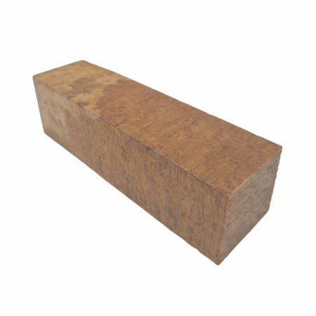 Corrugata Burl Handle Block *ED04-E. Measures approximately 41 x 39 x 140 mm.