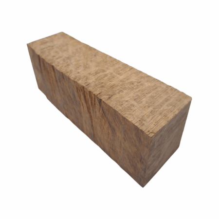 Corrugata Burl Handle Block *ED04-F. Measures approximately 43 x 50 x 141 mm.