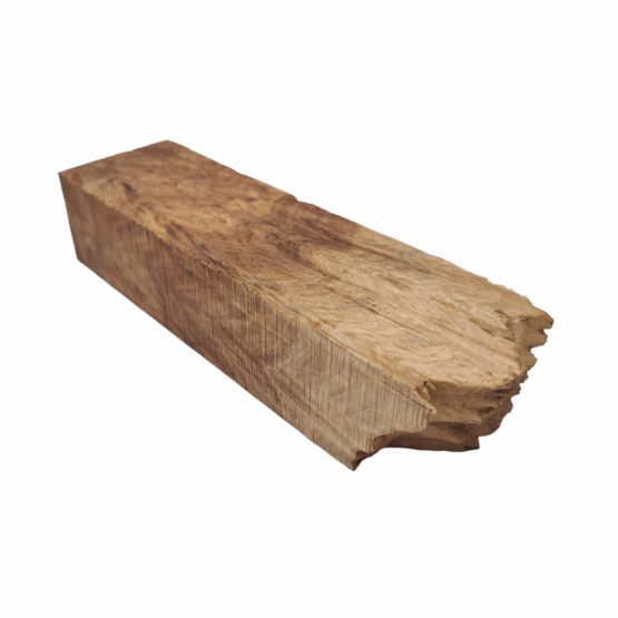 Green Stone Mallee Burl Handle Block *ED10-B. Measures approximately 40 x 46 x 145 mm.
