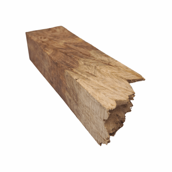 Green Stone Mallee Burl Handle Block *ED10-D. Measures approximately 39 x 50 x 133 mm.