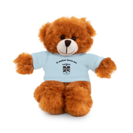 Plush bear with "A maker loves me" Tee - Image 7