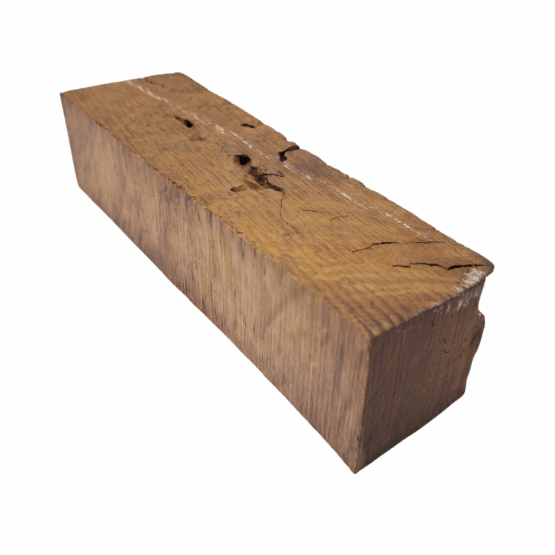 Myriad Mallee Burl Handle Block *ED06-F. Measures approximately 45 - 55 x 44 x 190 mm.