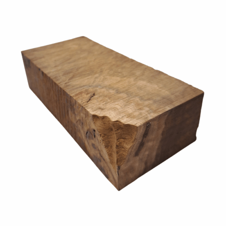 York Gum Burl Handle Block *ED02-B. Measures approximately 75 x 43 x 163 mm.