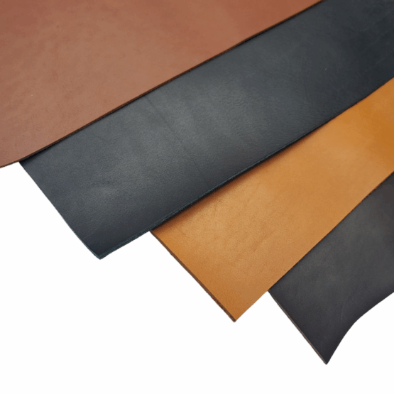 Pre-dyed Natural Veg Tanned Leather Panels 2 sqft