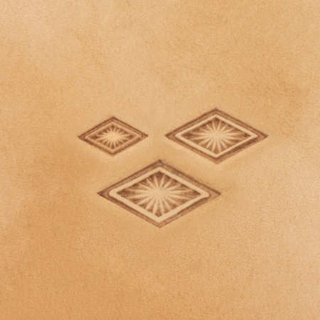 Diamond Star Geometric Leather Stamps. Available in 3 sizes.