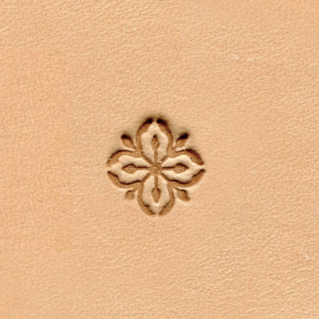 Flower Geometric Leather Stamp E483