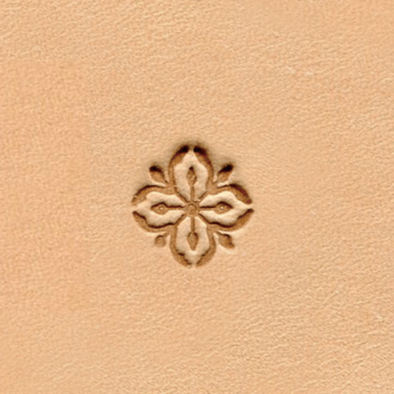 Flower Geometric Leather Stamp E483