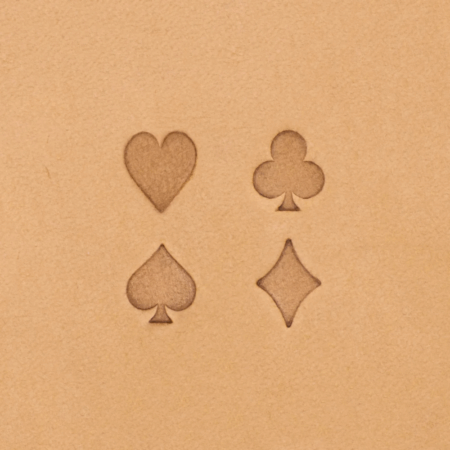 Playing Card Leather Stamps. Four Styles available.
