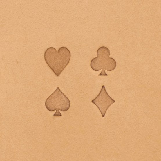 Playing Card Leather Stamps. Four Styles available.