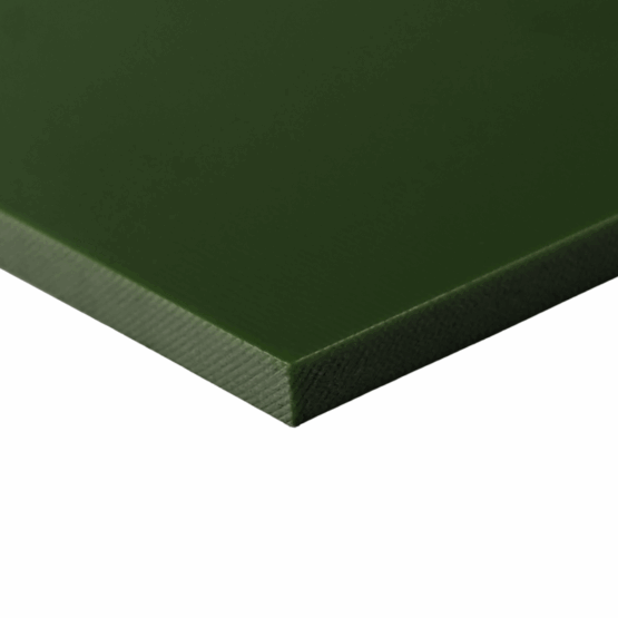 Olive Green G10 Sheets and Liner Material, available in multiple thicknesses and sizes.
