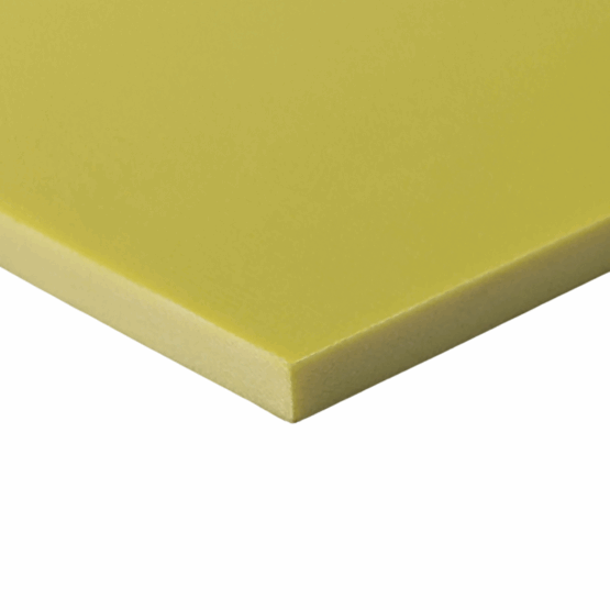 Toxic Yellow G10 Sheets and Liner Material, available in multiple thicknesses and sizes.