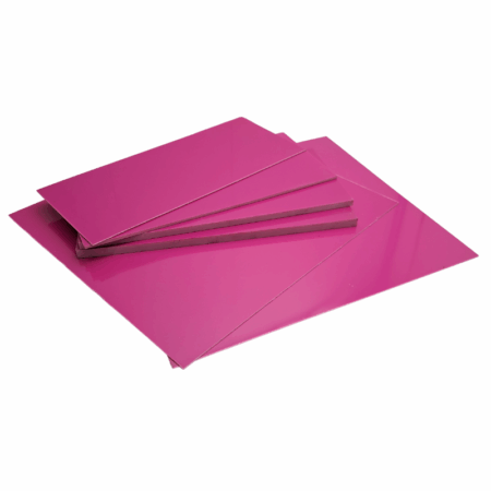 Pink G10 Sheets and Liner Material, available in multiple thicknesses and sizes.