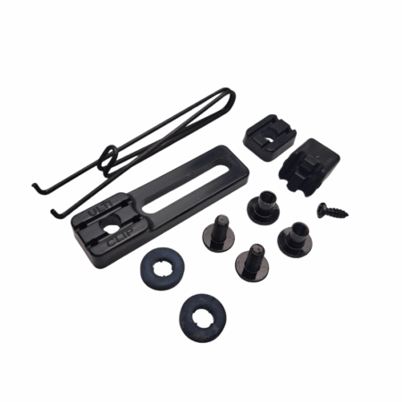 The UltiClip AP Clip (All Purpose Clip) provides a variety of mounting options for holsters, sheaths, and other gear.