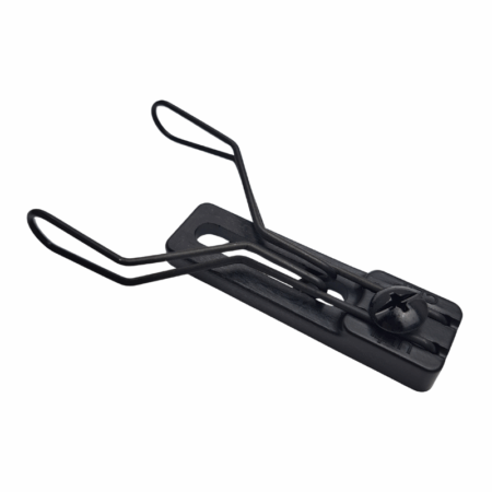The UltiClip AP Wide Clip (All Purpose Wide Clip). Provides a variety of mounting options for holsters, sheaths, and other gear.