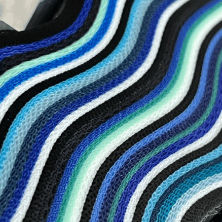 Blue Mexican Blanket Ripplecut G-carta