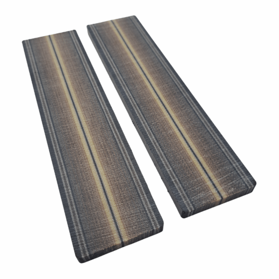 Espresso Blanket Crosscut G-carta Scales *022. Each scale is 5/16" thick and measures approximately 190 x 46 mm.