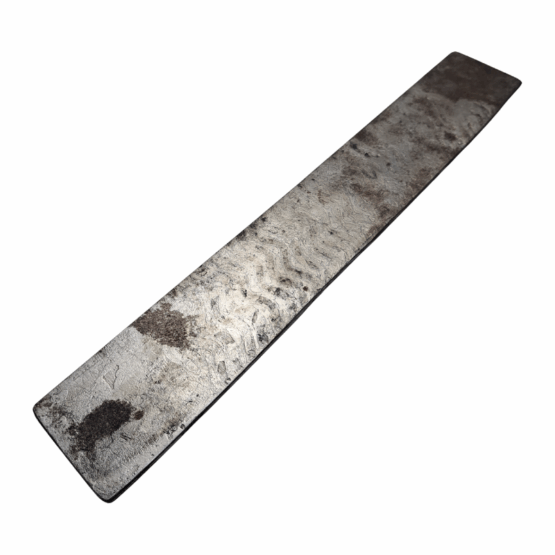 kalderum-blades-san-mai-Damasus-steel-bar-apex-ultra-core-k011 Kalderum Blades San Mai Damascus Steel Bar *K011. Made with Apex Ultra core, damascus cladding, and copper shim.