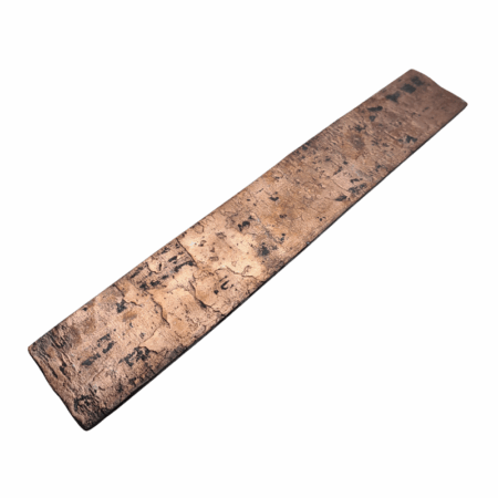 Kalderum Blades San Mai Coppermascus Steel Bar*K007. Made with Apex Ultra core and low layer coppermascus cladding in a "Wild" pattern.