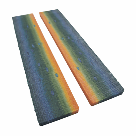 Mahi Mahi Crosscut G-carta Scales *008. Each scale is 1/4" Thick and measures approximately 190 x 36 mm.