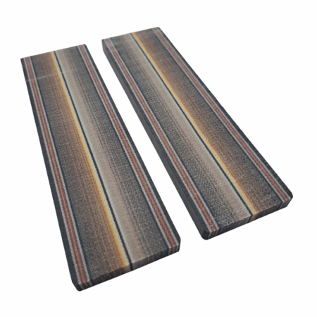 Mocha Blanket Crosscut G-carta Scales *023. Each scale is 5/16" thick and measures approximately 151 x 43 mm.